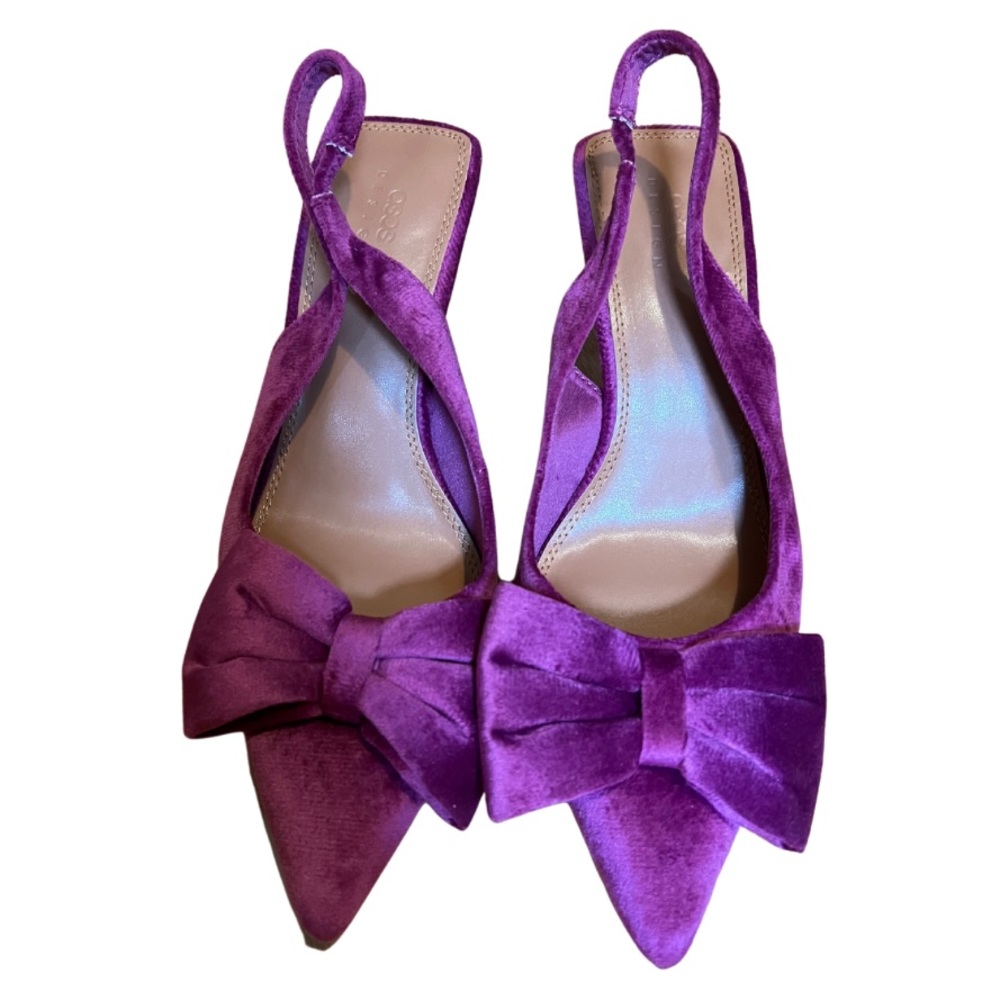 🎀 **ASOS DESIGN Scarlett Bow Detail Mid Heeled Shoes** 🎀